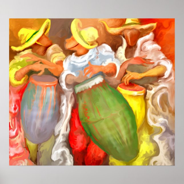 Póster "La Comparsa" Alto Contraste (Frente)