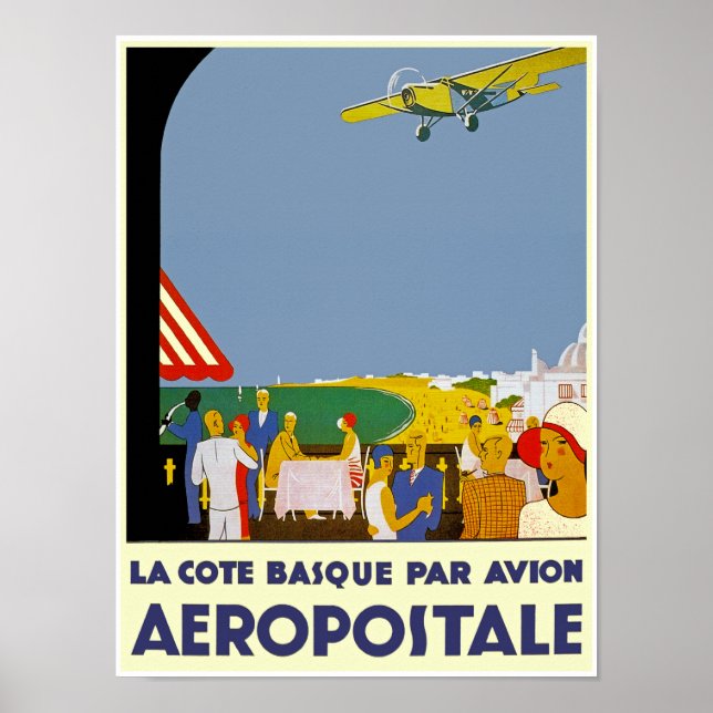 Poster La Cote Basque Par Avion (Frente)