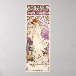 Poster La dame, aux camelias Alphonse Mucha