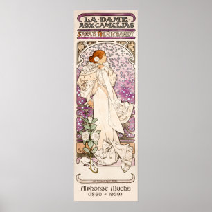Poster La Dame aux Camélias - Mucha   Art Nouveau