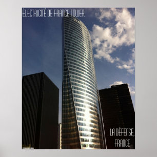 Póster La Défense, França - Électricité de France Tower
