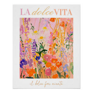 Póster La Dolce Vita Impressão, Itália Poster, Wall Art
