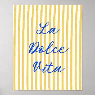 Poster La Dolce Vita Italiana Summer Vibes