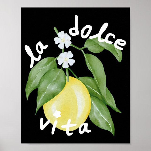 Poster La Dolce Vita La Dolce Bride Itália Limão Correspo (Frente)