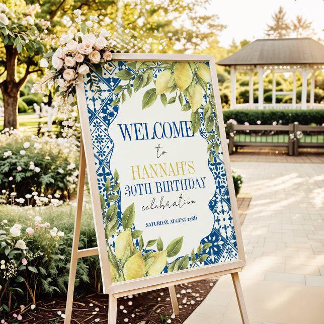 Poster La Dolce Vita Mediterrânica — Limão italiano — Bir (Criador carregado)