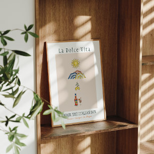 Poster La Dolce Vita Sob o Sol Italiano