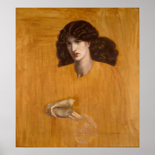 Póster La Donna Della Finestra Dante Rossetti Canvas (Frente)