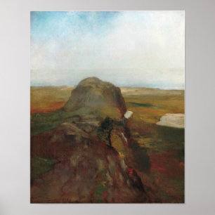 Poster La Farge - Autumn Study View Over Hanging Rock
