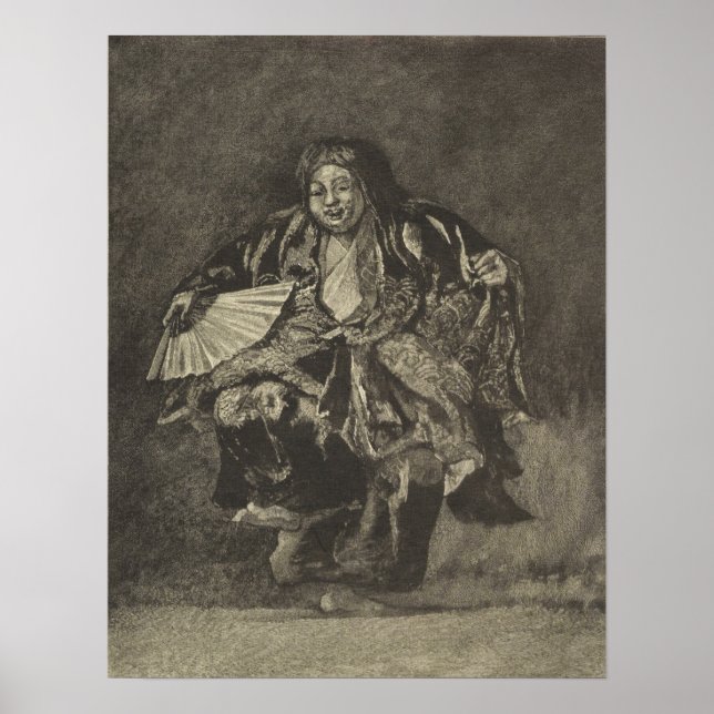 Poster La Farge - Dançarino Noh (Frente)