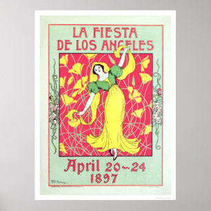 Póster La Fiesta de Los Angeles 1897