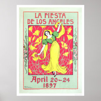 Póster La Fiesta de Los Angeles 1897