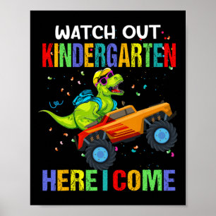 Poster Lá Fora O Jardim De Infância Vim Primeiro Dia Do D
