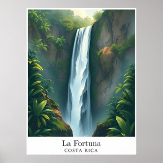 Poster La Fortuna Waterfall, Costa Rica – Tropical Falls