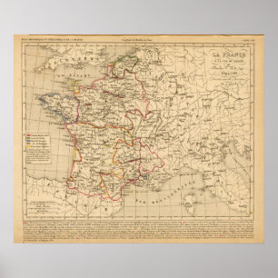 Poster La France 1364 um 1380