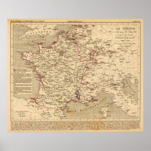 Póster La France 1643 um 1715