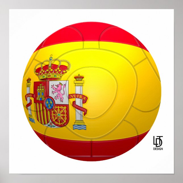 Póster La Furia Roja - Futebol Espanha (Frente)