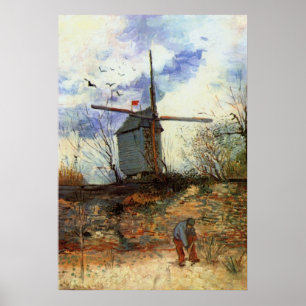 Póster La Galette de Le Moulin de por Vincent van Gogh
