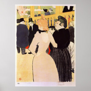 Póster la Goulue e sua irmã por Toulouse-Lautrec