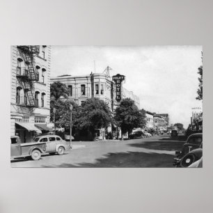 Póster La Grande, Oregon Main Street View Fotografia