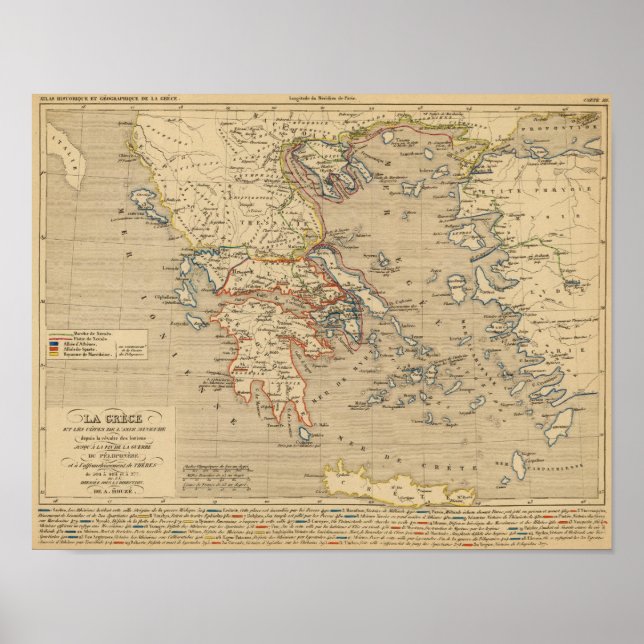 Poster La Grece, les cotes de l'Asie Mineure (Frente)