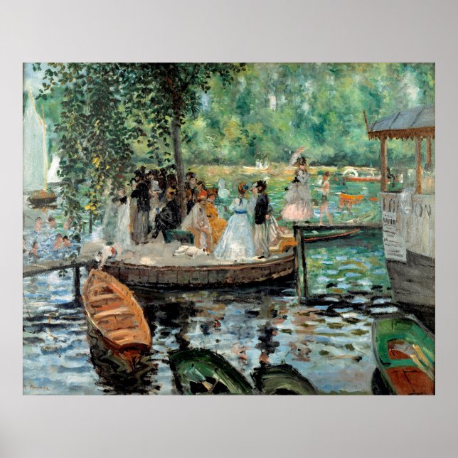 Poster La Grenouillère Auguste Renoir (Frente)