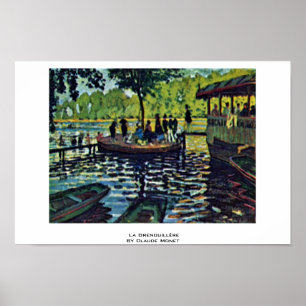 Póster La Grenouillère por Claude Monet