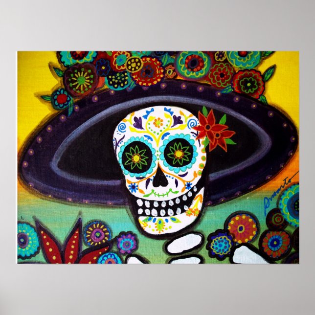 Póster La isla bonita catrina dia dos mortos (Frente)