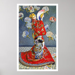 Póster La Japonaise pelo impressionista francês Monet