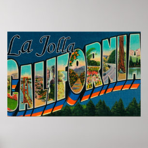 Póster La Jolla, Califórnia - grandes cenas da letra