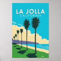 La Jolla California Viagem Arte Vintage