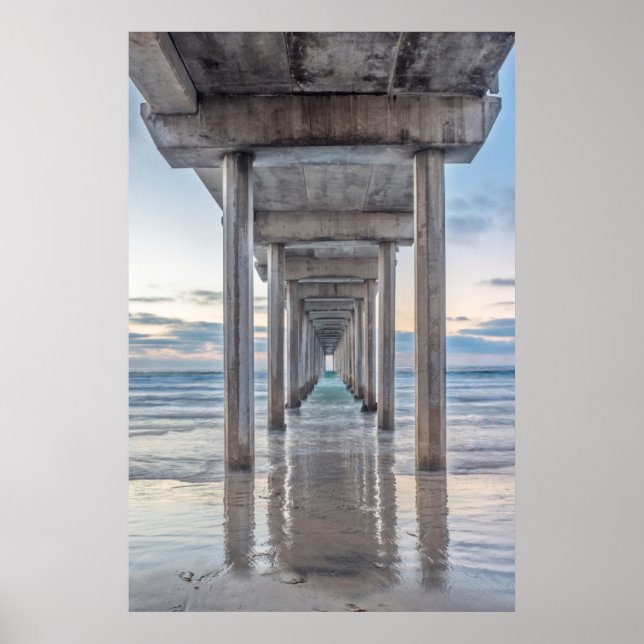 Póster La Jolla, Scripps Pier (Frente)