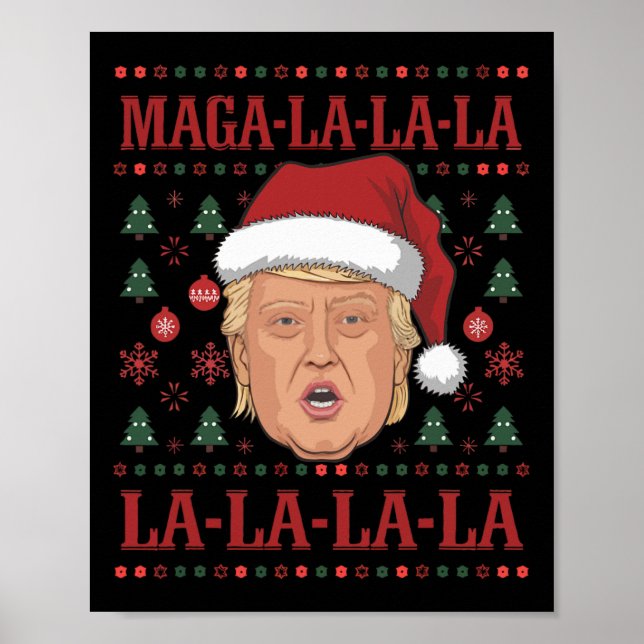 Poster La La Donald Trump Potus 47 Natal Feio 2 (Frente)