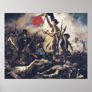Póster La liberté guidant le peupl por Eugène Delacroix