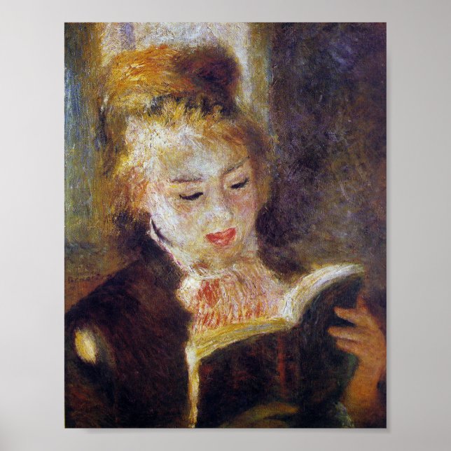 Poster La Liseuse (O Leitor) - Pierre Auguste Renoir (Frente)
