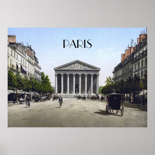 Poster La Madeleine em Paris (Frente)