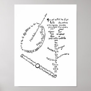 Poster La Mandoline, l’oeillet le bambou, Apollinaire
