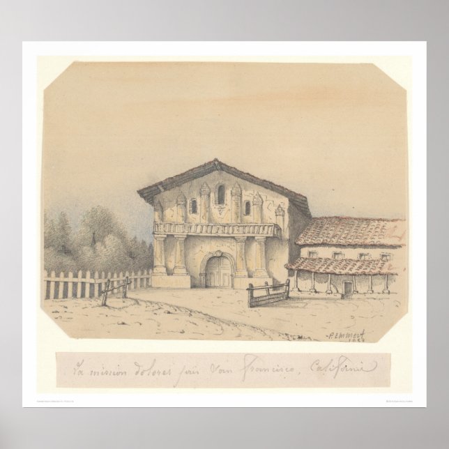 Poster La Mission Delores, São Francisco, CA (1205) (Frente)