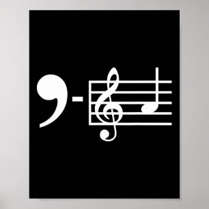 Poster La Music Notes Kamala Harris Suporte a Música