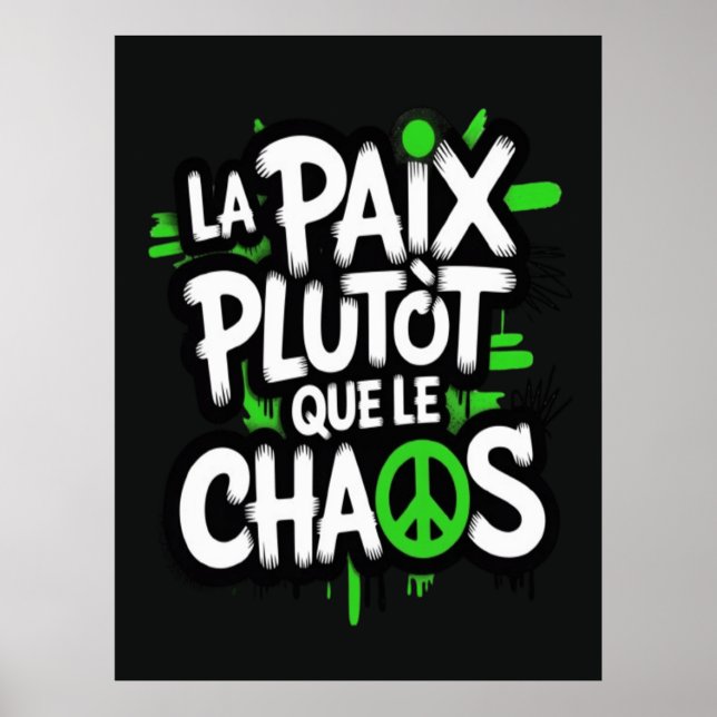 Poster La paix est un choix (Frente)