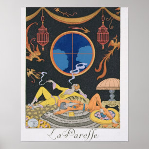 Póster La Paresse, 1924 (impressão do pochoir)