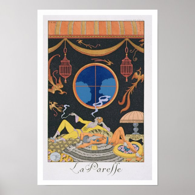 Póster La Paresse, 1924 (impressão pochoir) (Frente)