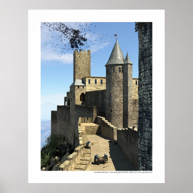 Póster La partie d'échecs - O jogo de xadrez (Frente)