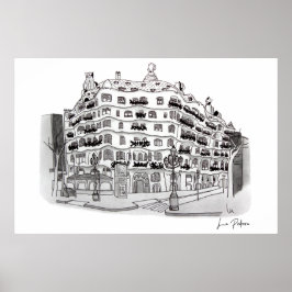 Poster La Pedrera - Casa Milá (Barcelona