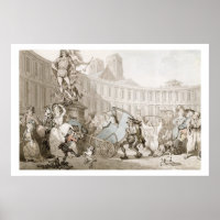 La Place des Victoires, Paris, c.1789 (caneta e ti