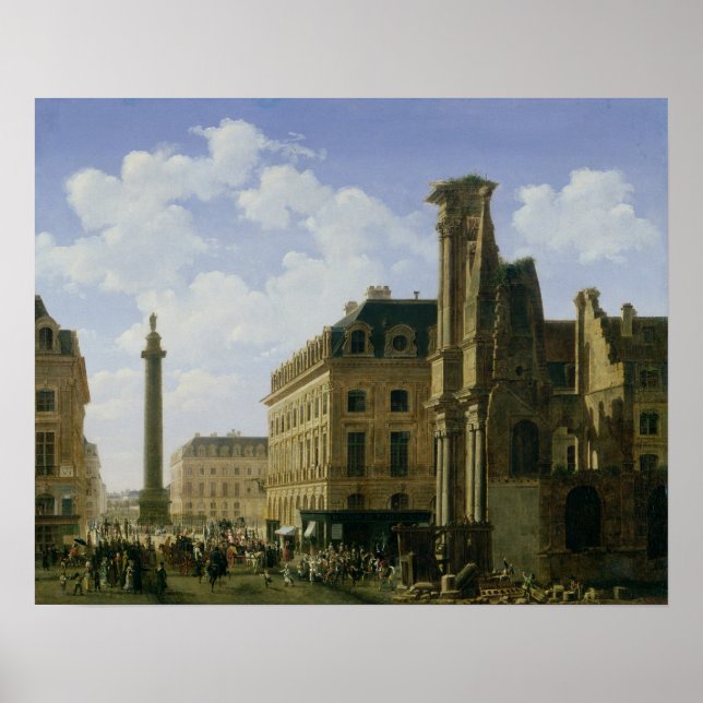 Póster La Place Vendome, 1808 (Frente)