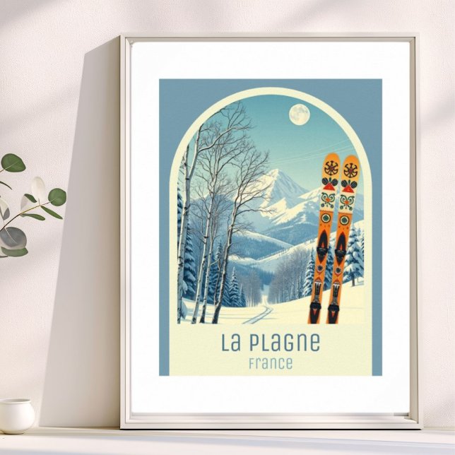 Poster La Plagne France ski resort  (Criador carregado)