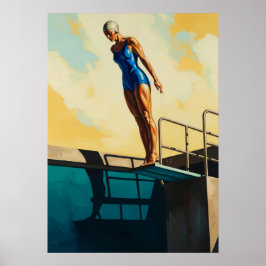 Poster LA PLONGEUSE D'AZUR (O Mergulhador Azure) - Origin