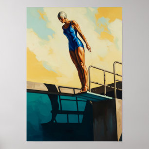 Poster LA PLONGEUSE D'AZUR (O Mergulhador Azure) - Origin