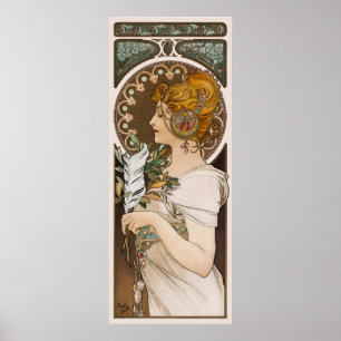 Poster La Plume France Vintage Wall Art Nouveau 1899