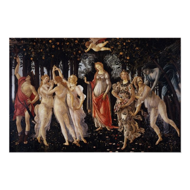 Póster La Primavera (Primavera) Sandro Botticelli Glossy (Frente)